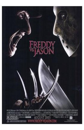 Framed Freddy Vs Jason Print