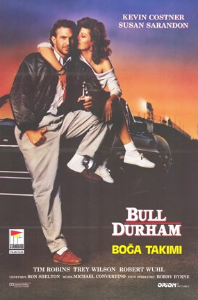 Framed Bull Durham - Susan Sarandon &amp; Costner Print