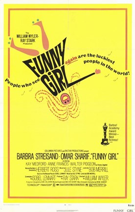 Framed Funny Girl Omar Sharf Print