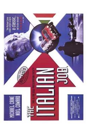 Framed Italian Job Michael Caine Print