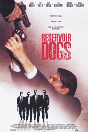Framed Reservoir Dogs Shooting Movie Poster Print