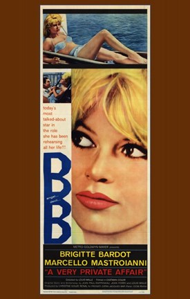 Framed Very Private Affair Brigitte Bardot Print
