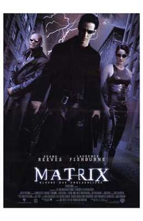 Framed Matrix - lightning Print