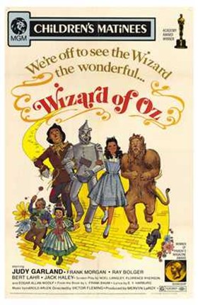 Framed Wizard of Oz We're Off to See the Wizard Print