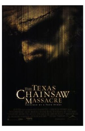 Framed Texas Chainsaw Massacre Dark Face Print