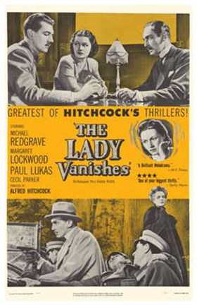 Framed Lady Vanishes - yellow Print