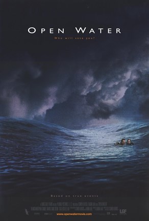 Framed Open Water Movie Print