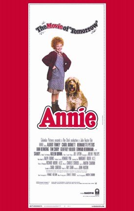 Framed Annie Movie of Tomorrow Tall Print