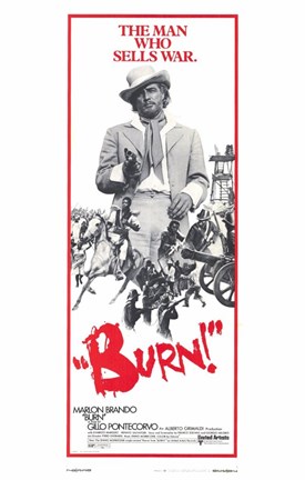 Framed Burn Marlon Brando Print
