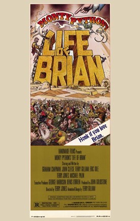 Framed Monty Python&#39;s Life of Brian Film Print