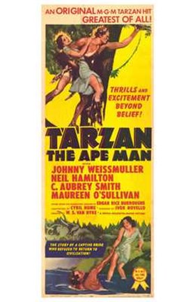 Framed Tarzan the Ape Man, c.1932 Print