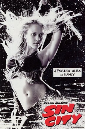 Framed Sin City Jessica Alba as Nancy Print