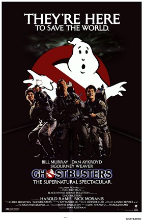 Framed Ghostbusters They&#39;re Here Print