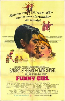 Framed Funny Girl Spanish Print