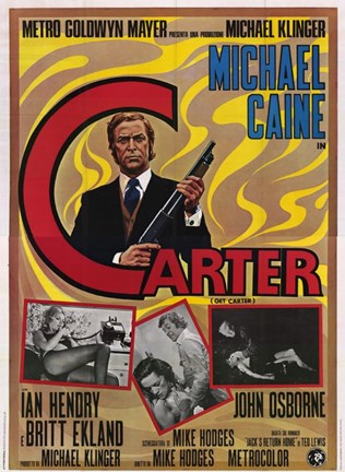 Framed Get Carter Michael Caine Print
