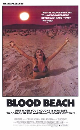 Framed Blood Beach Print