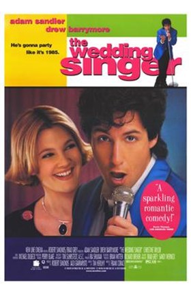 Framed Wedding Singer Sandler And Barrymore Print