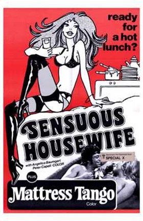 Framed Sensuous Housewife Print