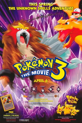 Framed Pokemon 3: the Movie Print