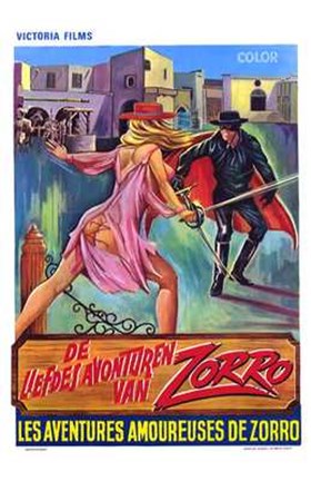 Framed Erotic Adventures of Zorro Print