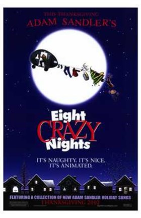 Framed Adam Sandler's Eight Crazy Nights Print