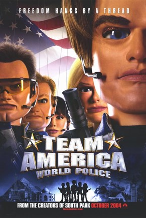 Framed Team America: World Police Film Print