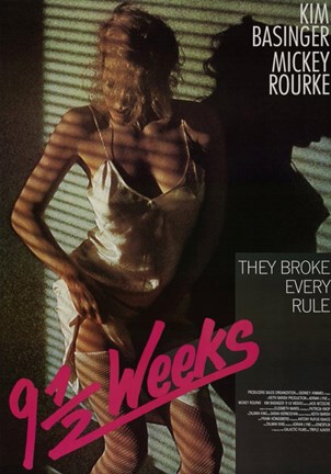 Framed 9 1-2 Weeks Basinger And Rourke Print