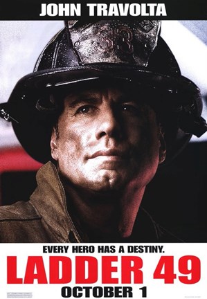 Framed Ladder 49 John Travolta Print