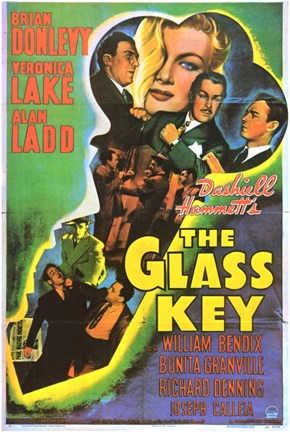 Framed Glass Key Donlevy Lake Ladd Print