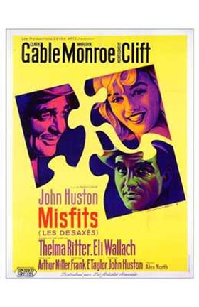 Framed Misfits John Huston Print