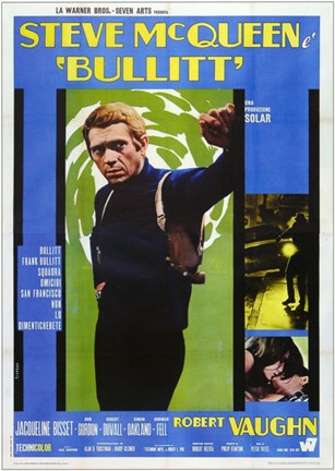 Framed Bullitt (french) Print