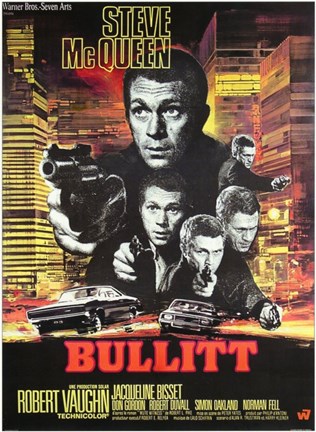 Framed Bullitt Shooting Print