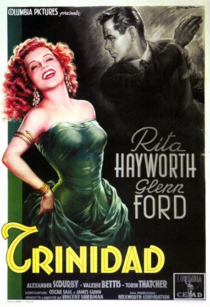 Framed Affair in Trinidad Rita Hayworth Print