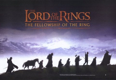 Framed Lord of the Rings: The Fellowship of the Ring - style I Print