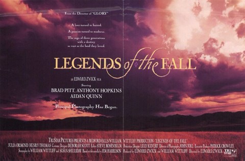 Framed Legends of the Fall Print