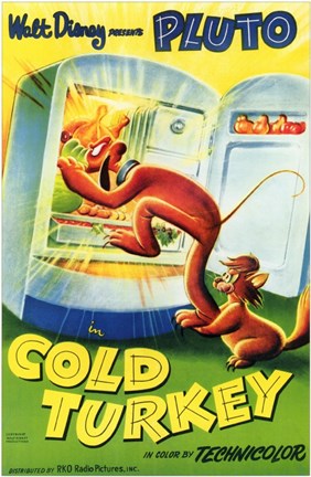 Framed Cold Turkey Disney Movie With Pluto Print