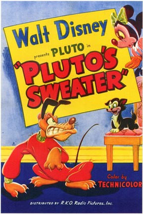 Framed Pluto's Sweater Print