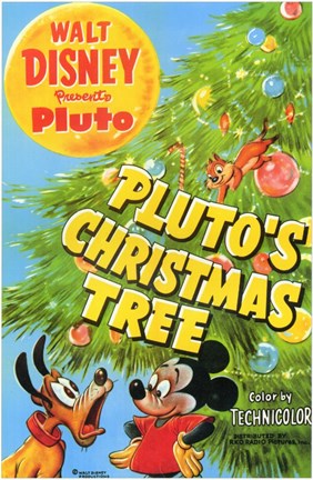 Framed Pluto's Christmas Tree Print