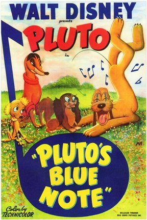 Framed Pluto&#39;s Blue Note Print