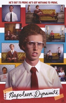 Framed Napoleon Dynamite Cast Print