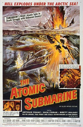 Framed Atomic Submarine Print