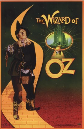 Framed Wizard of Oz Scarecrow Print