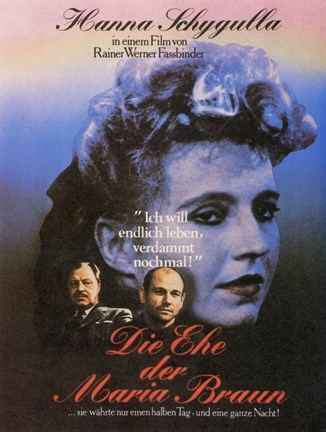 Framed Marriage of Maria Braun German Print