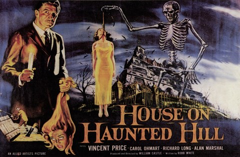 Framed House on Haunted Hill Vincent Price Print