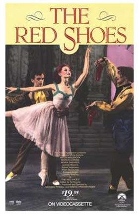 Framed Red Shoes - dancing Print