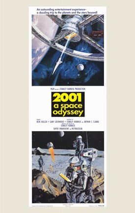 Framed 2001: a Space Odyssey Tall Print