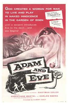 Framed Adam and Eve Print