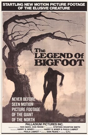 Framed Legend of Bigfoot Print