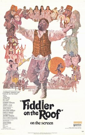 Framed Fiddler on the Roof Film Print