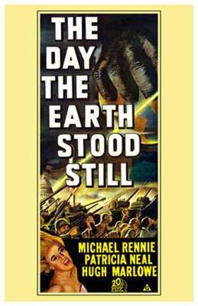 Framed Day the Earth Stood Still Michael Rennie Print